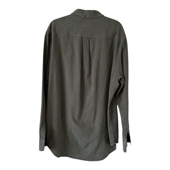 Five Four Shirt Long Sleeves Button Down Pocket Gingham Gray Mens Size 2XL - Picture 2 of 14